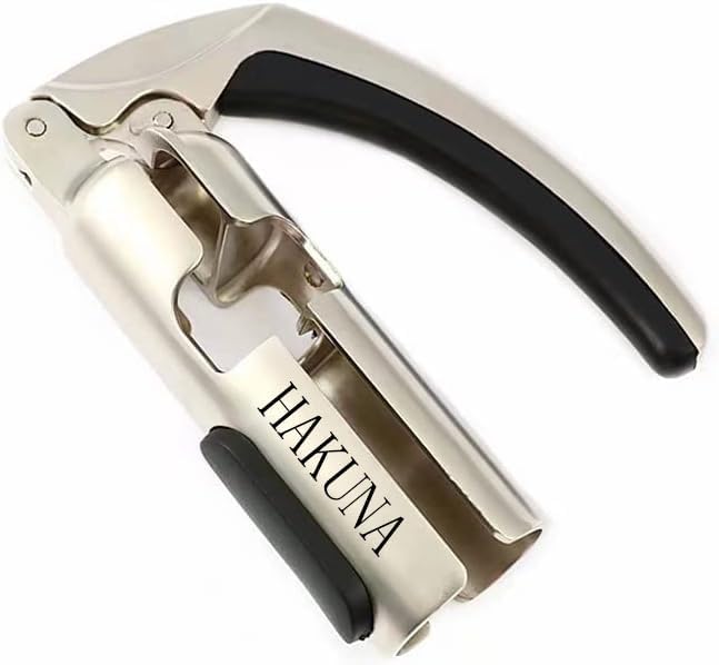 HAKUNA Champagne Bottle Opener - Zinc Alloy Sparkling Wine Cork Puller - Bar Jar Cork Puller - Champagne Corkscrew -Kitchen Sparkling Wine Bottle Opener - Best Gift Accessories