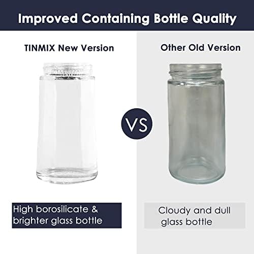 2 Pack Oil Dispenser with Brush - 2 IN 1 180ml Glass Olive Oil Dispenser Bottle with Basting Brush for Cooking Frying Kitchen, T-OB21S, Brown+White
