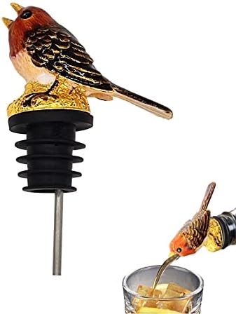 Wine Aerator Pourer Enamel Glaze Colorful Bird Wine Bottle Pourer & Stopper