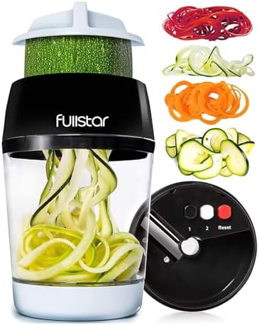 Fullstar - Vegetable Spiralizer & Slicer, Veggie Noodle Maker Kitchen Gadget