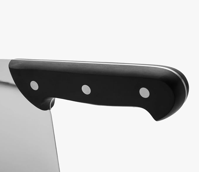 Arcos Cleaver Knife Butcher Knife - Nitrum Stainless Steel 11" Blade - Polypropylene Handle - Silver - Color Identification System - Heavy Duty & Hygienic - Series Universal - Black Color