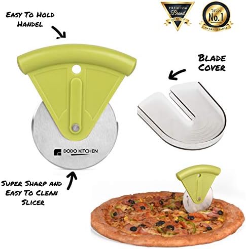 Cooking Scissors – Stainless-Steel Food Scissors – Kitchen Scissors for Meat, Vegetables and Herbs – Multifunctional Shears with Blade Cover and Pizza Slicer – Heavy Duty Meat Shears