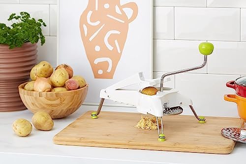 IBILI Mouli Rotary Cheese Grater 5-in-1 with Hand Crank | Made in Spain | Mandoline Slicer Vegetable Chopper for Parmesan Cheese, Nuts & Fruits | Includes 5 Stainless Steel Interchangeable Blades