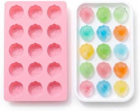 Cute Ice Cube Trays,Strawberry Ice Trays,Ice Cube Tray (Strawberry)