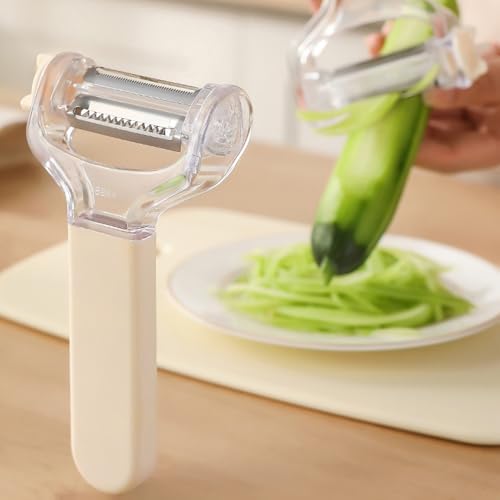 Vegetable Peeler, Peelers, Stainless Steel Swivel Peeler, For Zucchini Tomato Potato Veggie Fruit, Hand Comfort Grip, Zero Waste Blade For Meal Prep