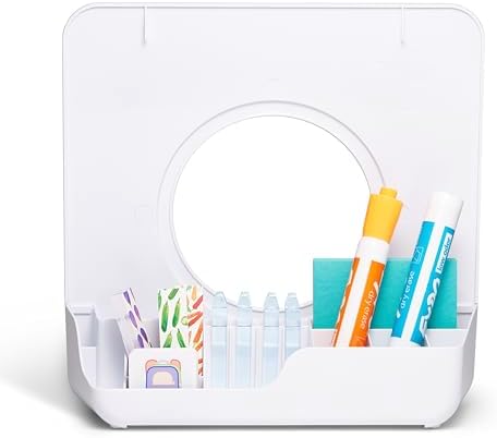 TIME TIMER Visual Schedule Package - 8-inch 60 Minute Visual Routine Timer with Dry Erase Board, PECS Cards, and Whiteboard Marker - for Kids Desk, Classroom, Home, and Routines (Purple)