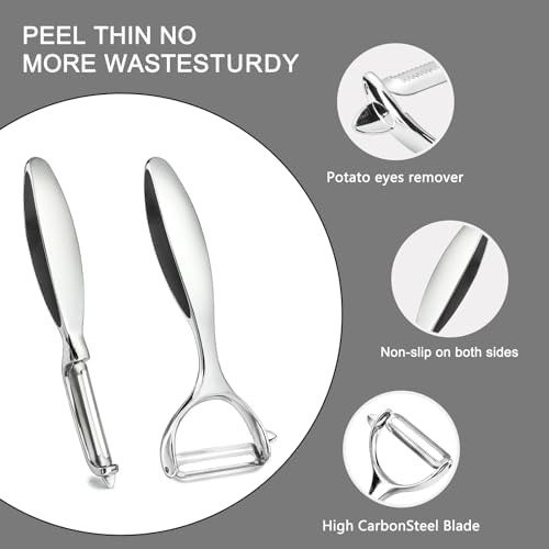 Vegetable Peeler Stainless Steel Potato Peelers Y-Shaped&I-Shaped Peelers
