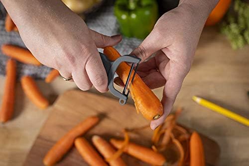 KUHN RIKON Original Swiss Peeler, Set of 3, Green, Red and Grey