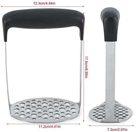 Potato Ricer, Stainless Steel Garlic Press, Food Mill for Mashed Potatoes, Garlic Paste, Fruit Puree