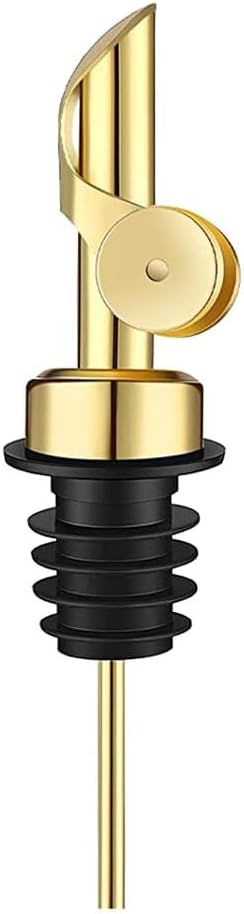 Pafuen 6 Pack Liquor Pour Spout, Oil Pourer, Olive Oil Pour Spout for Olive Oil Dispenser(Gold)