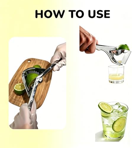 304 Steel Lemon Squeezer - Ergonomic Citrus Press