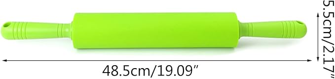 Large Size Non-stick Silicone Rolling Pin Fondant DIY Kitchen Dumpling Roller Cake Noodles Bakeware Tools Kitchen Pizza Dough Roller Pin For Baking Large For Home