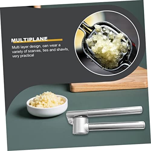 Healifty Portable Garlic Press Manual Garlic Mincer with Design for Effortless Garlic Mashed Tool Kitchen for Cooking Enthusiasts