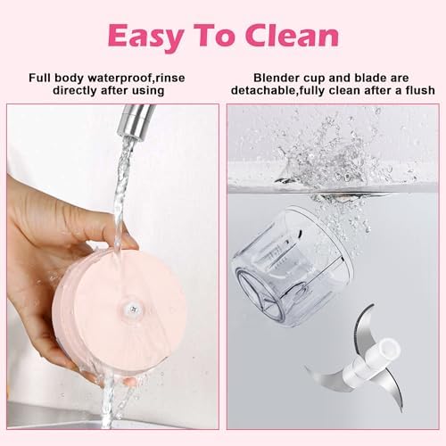 Electric Garlic Mincer, 250ML Small Onion Chopper USB