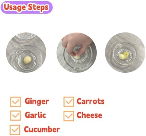 2PCS Glass Ginger Grater Dishwasher Safe 3.74Inch