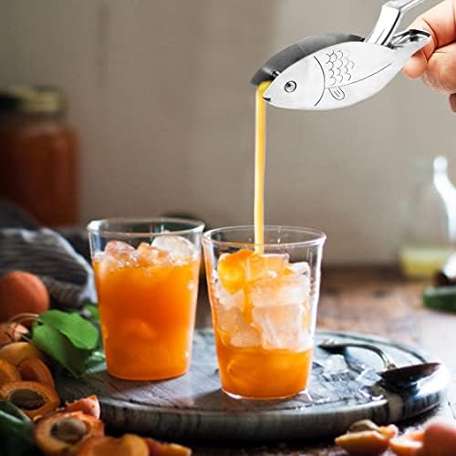 Lemon Juicer, Manual Lemon Squeezer Portable Lime Juicer, Fish Shape Hand Press Juicer for Orange Lemon Lime Pomegranate (fish, 1pcs)