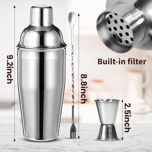 Cocktail Shaker Set, 7-Piece Bartender Kit, Mixology Kit, Bar Set