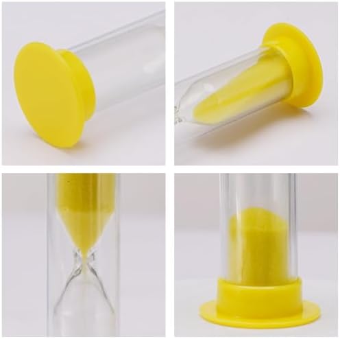 PROLOSO 40 Pcs Sand Clock Timers 1 Minute Hourglass Sandglass Classroom Timers for Kids Games Toothbrush Timer for Children