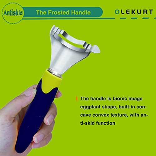 Eggplant Shaped Corn Peeler, Magic Corn Stripper for Corn on the Cob Remover Tool, Cob Corn Stripper with Good Grips (Purple)…
