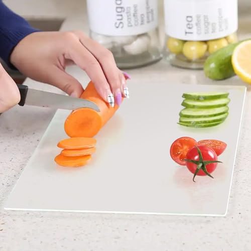 30 Pack Plastic Cutting Board Mats, Flexible Clear Cutting Mats, Kitchen Board Sheets Frosted Placemats BPA-Free, Non-Porous (17 x 11 In)