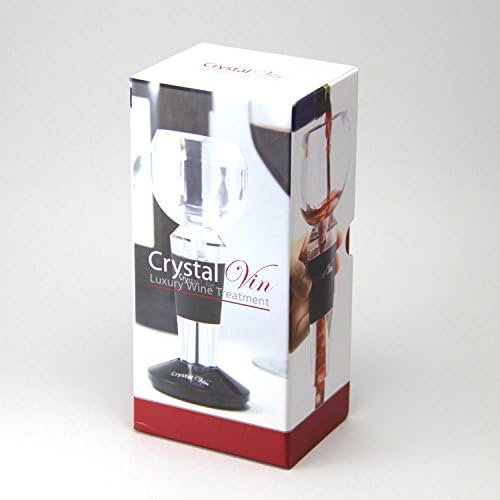 Supreme Housewares Crystal Vine Wine decanter Wine Sediment Filter Pourer Acrylic Plastic Wine Aerator (Black)