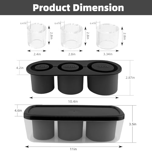 Tcamp Tumbler Ice Mold, Ice Cube Tray for 30 oz -40 oz Tumbler Cup