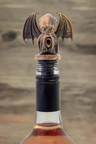 Pour People's Market Cthulhu Wine Aerator - Decanter Pour Spout - Wine Accessories - Red Wine - Liquor - Great for Halloween and Wine Parties - Unique Goth or Christmas Gift for Wine Lovers