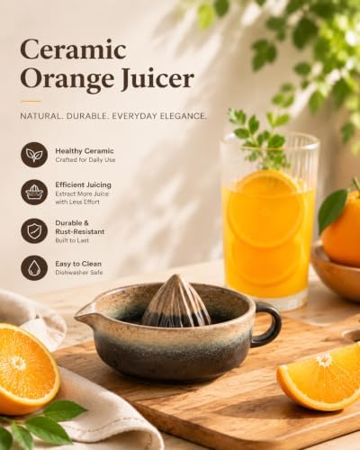 Ceramic Lemon Squeezer Juicer Manual Citrus Juicer Orange Squeezer Bowl