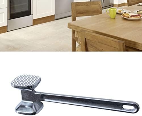 Meat Tenderizer Hammer, Aluminium Alloy Double Sided Manual Meat Mallet Food Hammer for Tenderizing Steak Beef Poultry