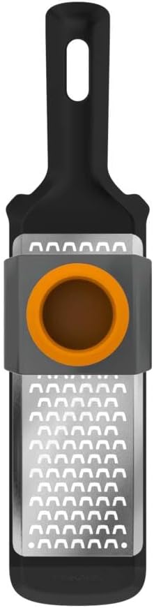 Fiskars Fine Grater, Dimensions: 32 x 8 cm, Metal/Synthetic Material, Functional Form, 1014412