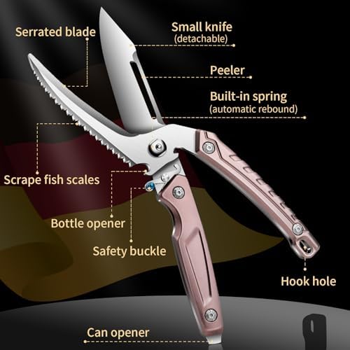 Tingling Heavy Duty Poultry Shears, Kitchen Scissors for Chicken Turkey