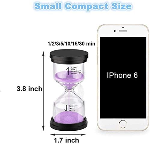 SuLiao Hourglass 3 Minute Sand Timer：Colorful Sand Clock, Small Reloj De Arena Three Minutos, Plastic Hour Glass Sandglass for Kids, Games, Classroom, Kitchen, Decor