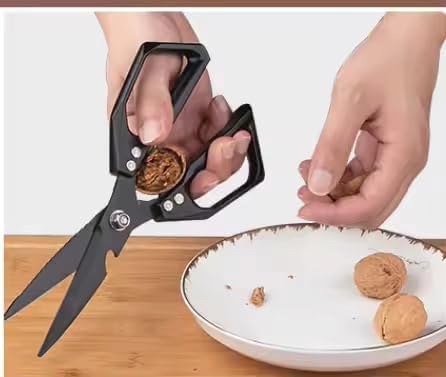 Multi-Purpose Kitchen Shears, Heavy-Duty Food Scissors, Stainless Steel Culinary Scissors, All-in-One Kitchen Cutting Tool