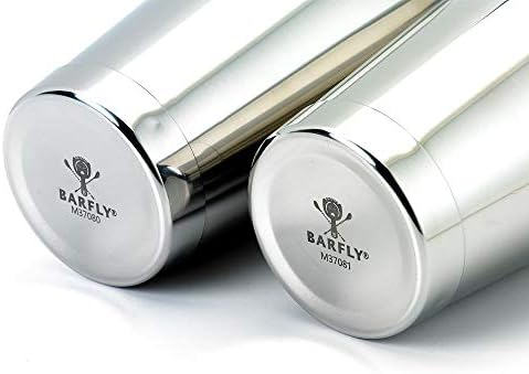 Barfly Cocktail Tin, Set (18 oz and 28 oz), Stainless Steel, Double Heavy Gauge