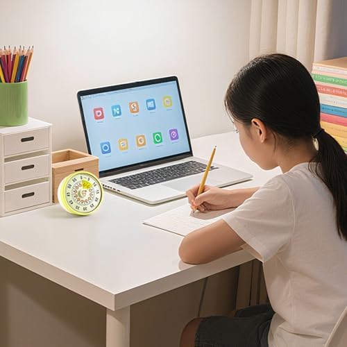 Kitchen Timer, Kitchen Countdown Cooking Reminder No Battery Required Magnetic Time Management Timer, Xmas Gift, Green