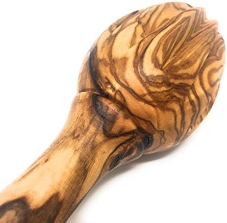 AramediA Olive Wood Lemon Juicer/Lemon Reamer - Handmade Hand Held Olive Wood Reamer for Lemons, Limes, Citrus, Orange Squeezer - Great Christmas Gift