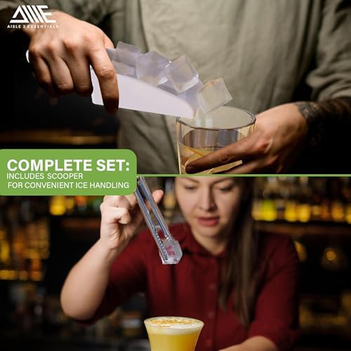 Ice Cube Tray with Lid and Bin, 60 Cube Ice Maker, 2 PK, Ice Storage