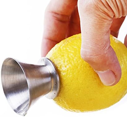 Best Utensils Stainless Steel Manual Lemon Juicer Squeezer Reamer 18/8 Stainless Steel Hand Held Citrus Juicer and Lemon Pourer (2)
