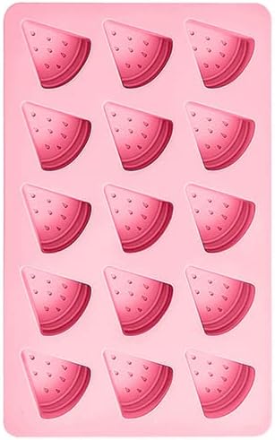 Watermelon Ice Cube Trays,Fruits Silicone Ice Trays,Ice Molds (Watermelon)