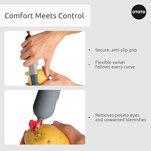 NEW OTOTO Sir Peels A-Lot Medieval Knight Vegetable Peeler - Swivel Vegetable Peelers for Potatoes, Fruits, Cute Gadgets, Gifts, Potato, Veggie, Fruit Peeler, Cute Kitchen Accessories