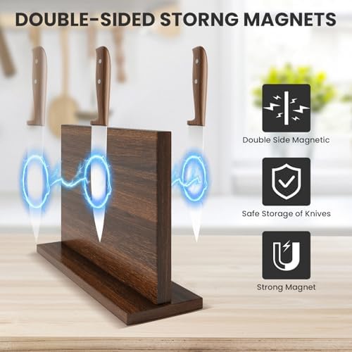 THMINS Magnetic Knife Holder, Double-Sided Magnetic Knife Block
