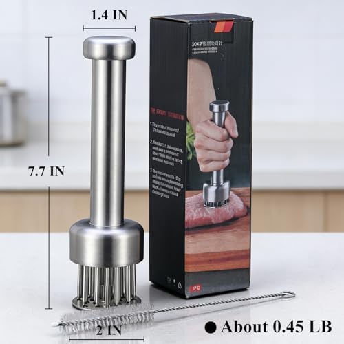 AFAN Stainless Steel Meat Tenderizer Tool with 21 Needles