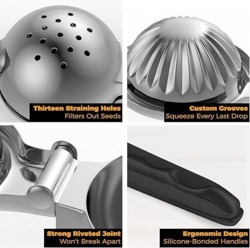Stainless Steel Lemon Squeezer Easy To Use Citrus Juicer Juice Squeezer Handheld Lemon Juicer Squeezer Exprimidor De Limones
