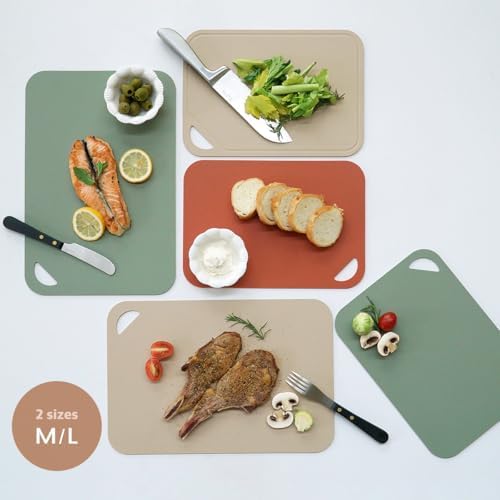 TPU Flexible Scratch Resistant Cutting Board (Green Tea, Large, 1, 1)