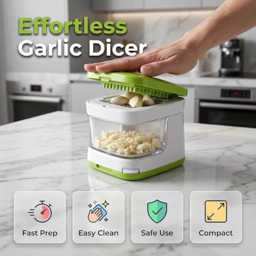 Manual Garlic Masher, 2026 New Multifunctional Garlic Chopper (2)