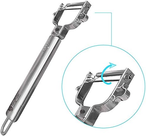 Fruits and Vegetables Peelers -Y Shape Swivel Potato Peeler-Stainless Steel Multifunctional Ultra Sharp Serrated Peeler-Great for Potatoes,Carrot,Apples,Tough-skinned Fruits and Vegetables