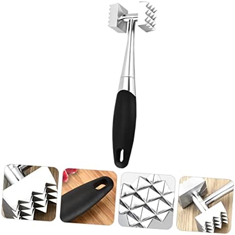 Home Zinc Alloy Meat Tenderizer Double-sided Mallet Tool for Kitchen Steak Hammer Tenderiser Hammer Easy to Use
