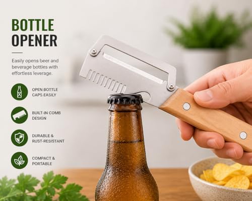Multifunction Vegetable Peeler- 3- in-1 Ultra Sharp Stainless Steel Kitchen Peeler for Potatoes, Carrots, Fruits & Vegetables - Easy Meal Prep Gadget, Peeler and Julienne Shredder Tool