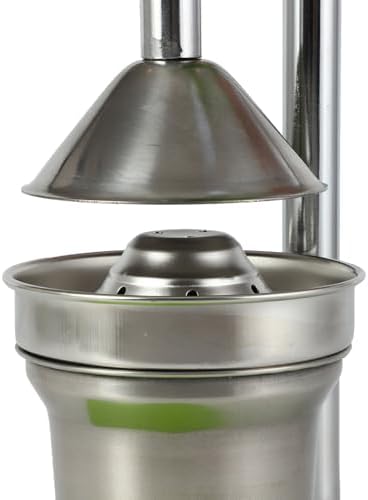 Professional Cast Iron Juicer Hand Press, Manual Juicer Stainless Steel Lemon Squeezer, Heavy Duty Countertop Lime Citrus Crush Machine for Fresh Lemonade Orange Juice Home and Kitchen (Red)