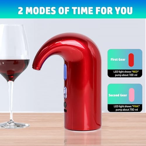 Electric Wine Aerator Pourer,Portable One-Touch Wine Decanter With TYPE C